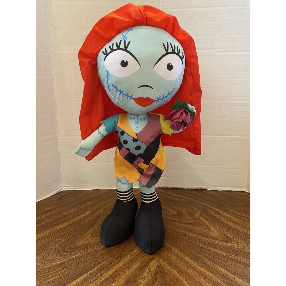 Nightmare Before Christmas 18” Sally doll Standing Rose In Hand